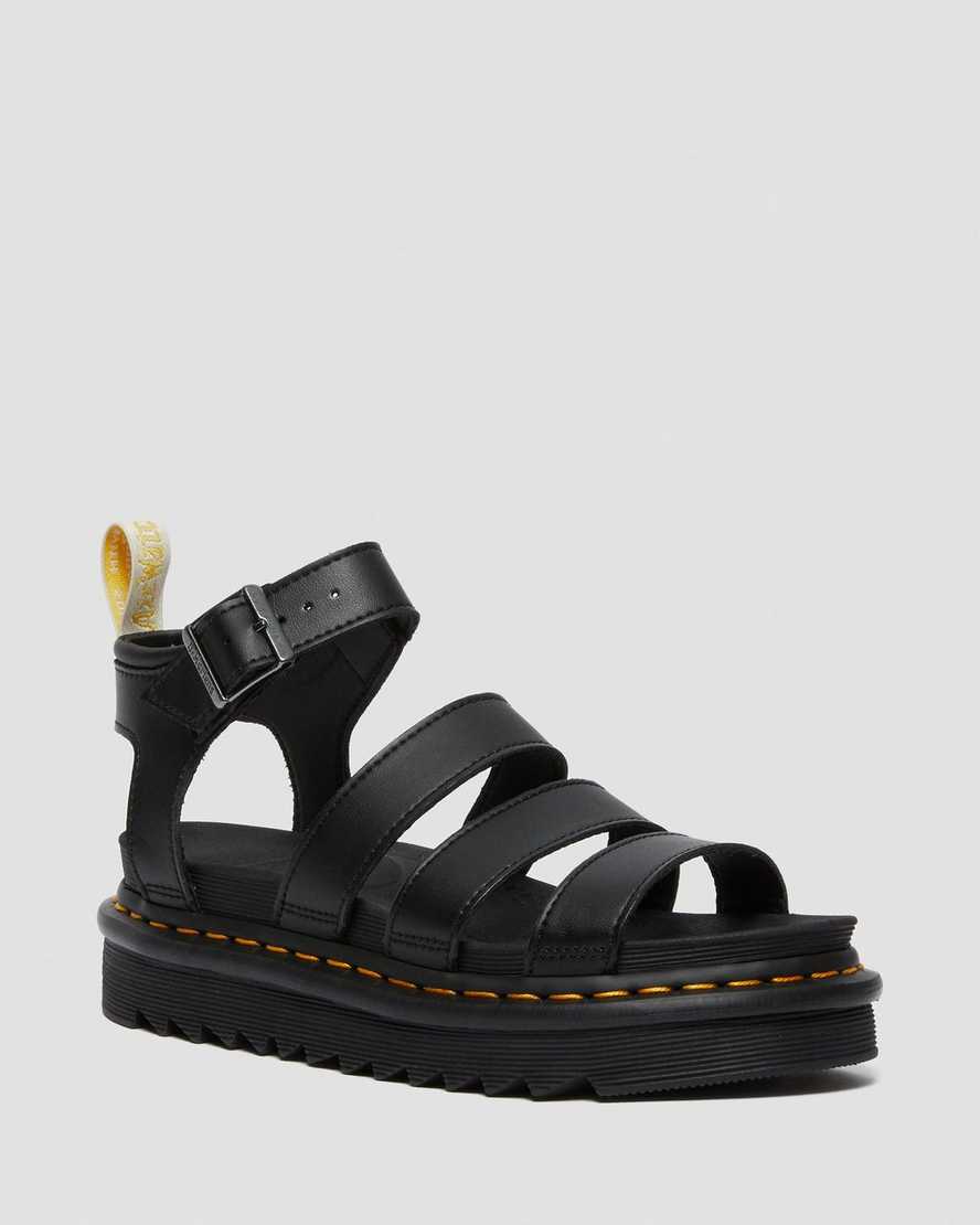 Dr. Martens Vegan Blaire Felix Gladiator Kadın Sandalet - Sandalet Siyah |VBEPF5497|